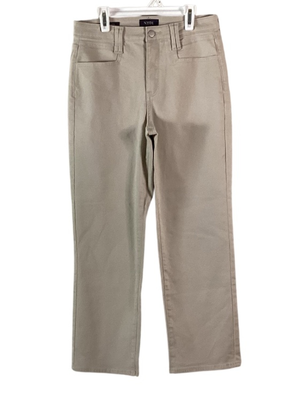 NYDJ Bailey Relaxed Khaki Straight -Leg Ankle Pants 4